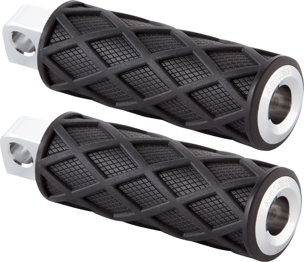 Diamond Footpegs - Male Mount - Chrome