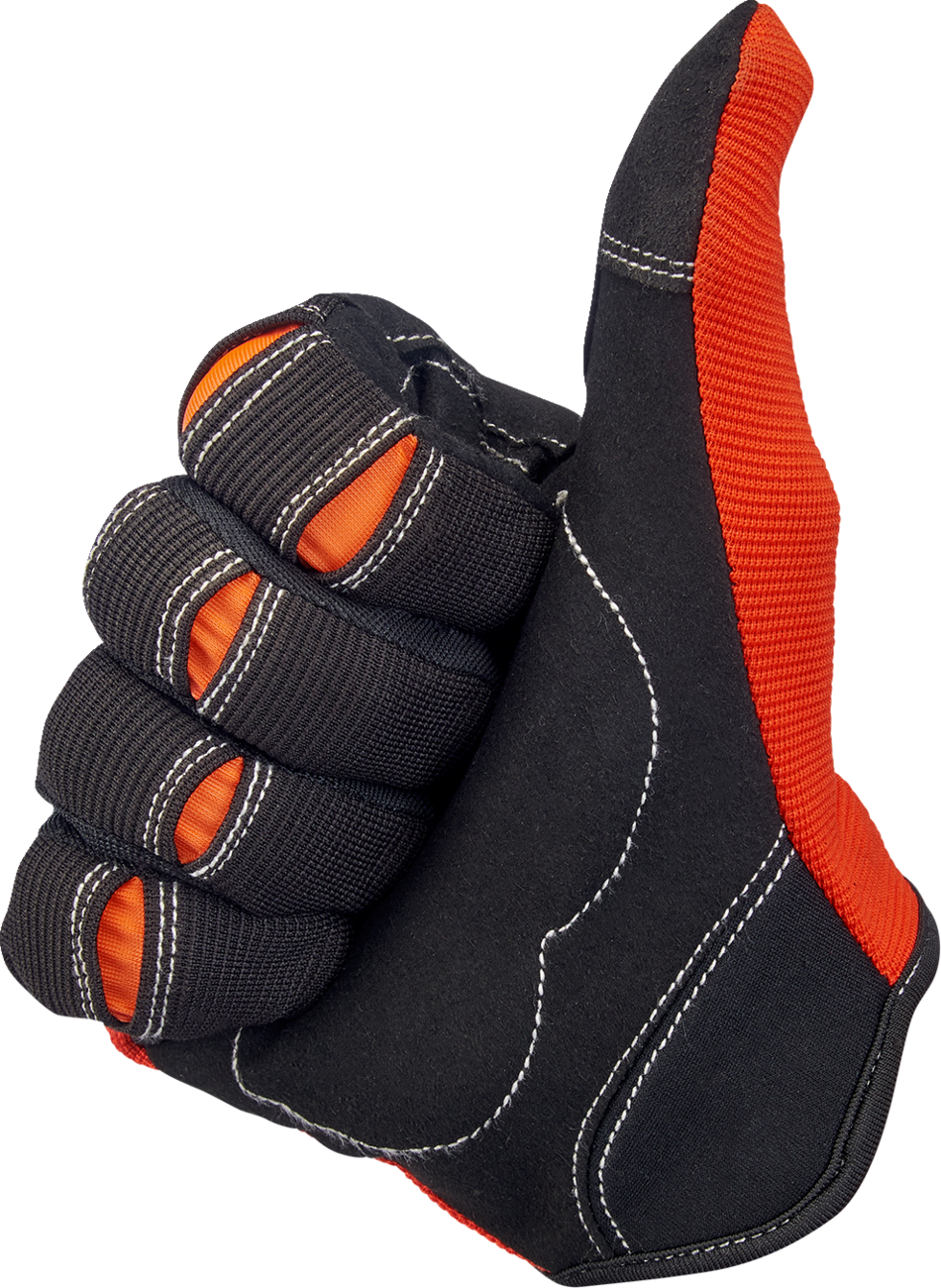 Moto Gloves - Orange/Black - Large