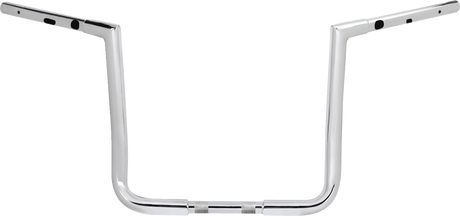 Pre-Wired Twin Peaks Handlebar - 1-1/4\" x 14\" - Chrome 2023 - 2024