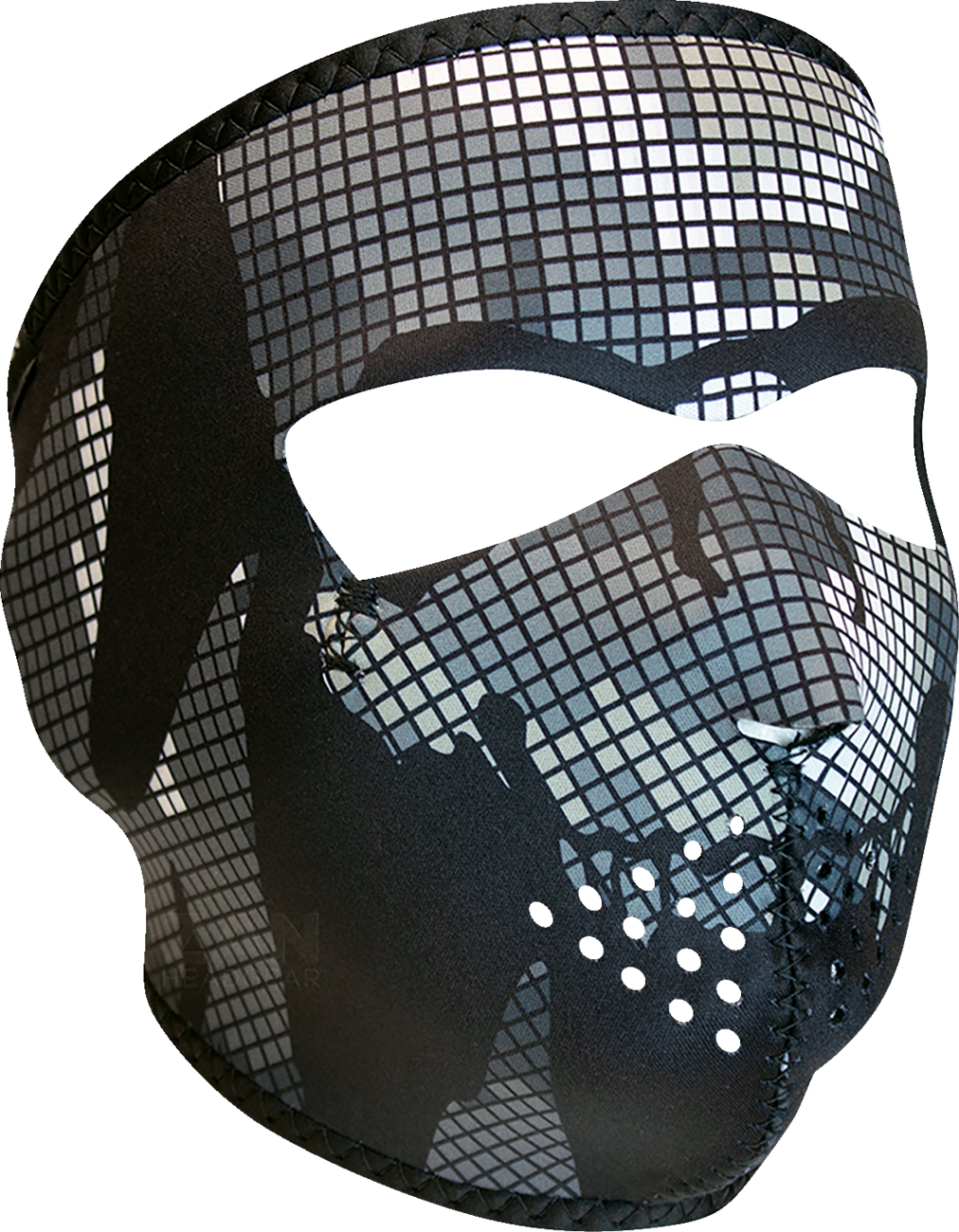 Neoprene Full-Face Mask - Digi Urban Camo Skull