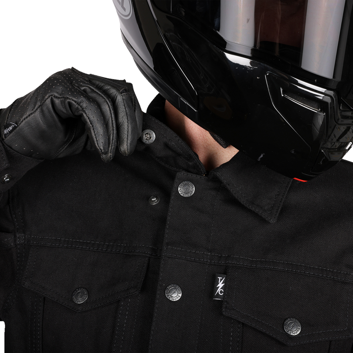 Highway v2 Denim Riding Jacket - Black - Large