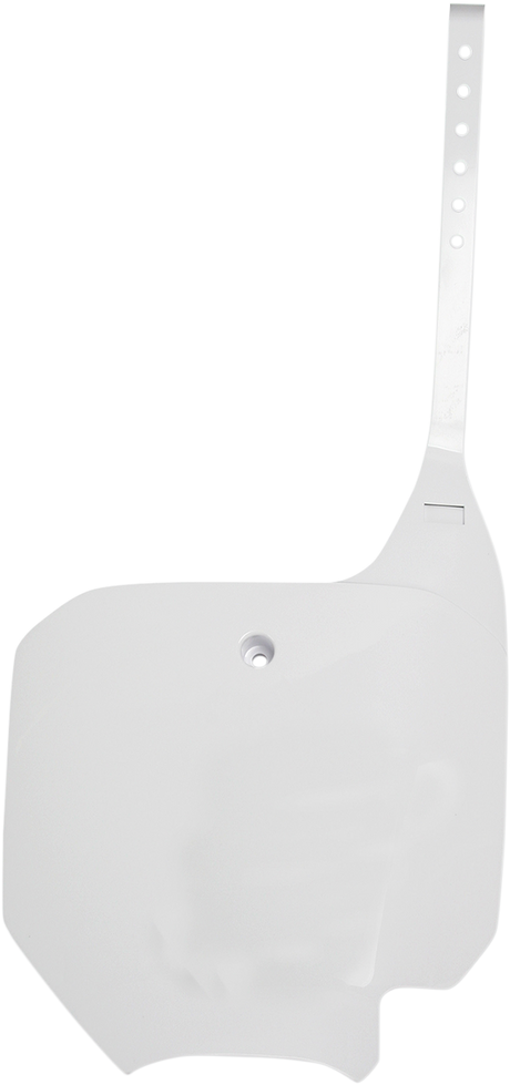 Front Number Plate - White 2007 - 2023