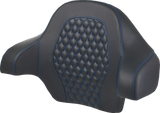 Tour Pack Backrest Pad - Honeycomb - Blue Stitching - FL \'14-\'24 2014 - 2024