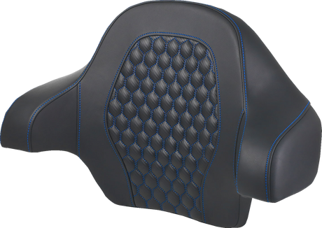 Tour Pack Backrest Pad - Honeycomb - Blue Stitching - FL \'14-\'24 2014 - 2024