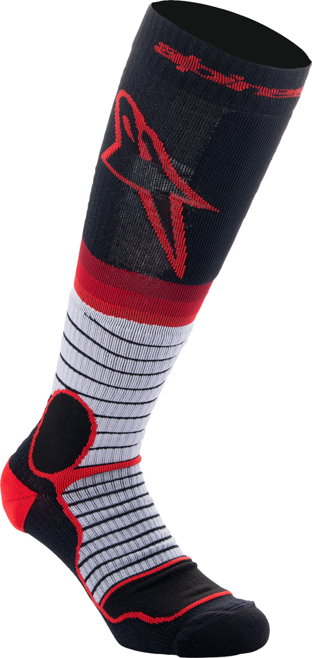 MX Pro Socks - Black/Red/Gray - Large