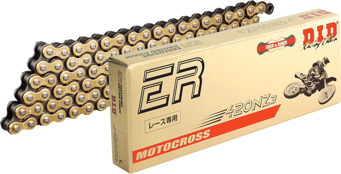 420 NZ3 - High-Performance Motorcycle Chain - Gold - 120 Links