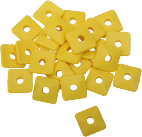 Backer Plates - Yellow - Square - 24 Pack