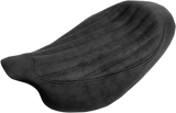 Knuckle Solo Seat - Ribbed - Black - \'08-\'23 FL 2008 - 2023