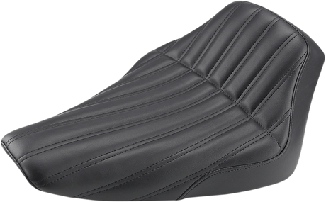 Knuckle Solo Seat - Ribbed - Black - FLS 2012 - 2017