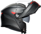 Tourmodular Helmet - Frequency - Matte Gunmetal/Red - Small