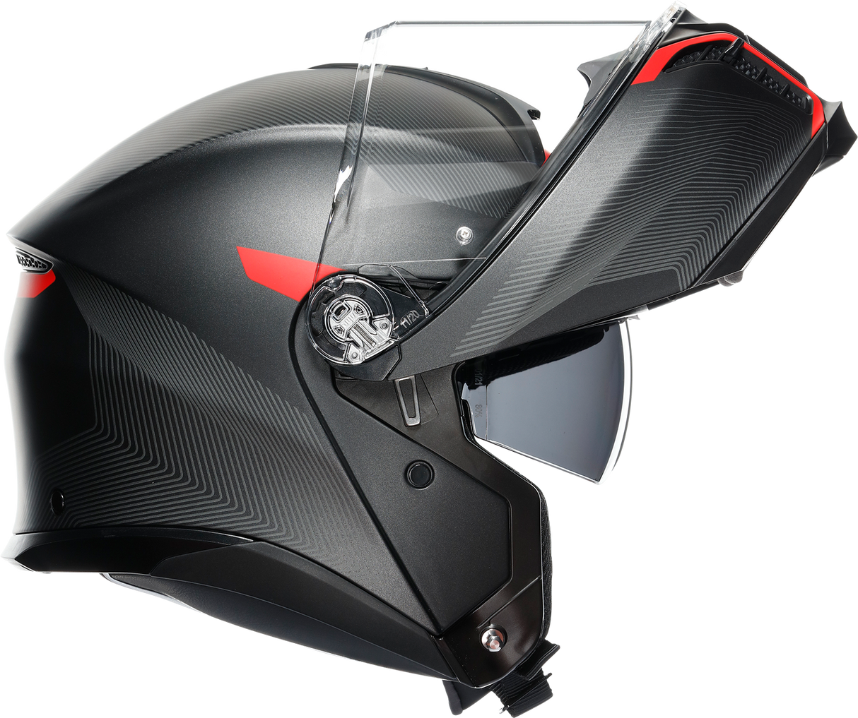 Tourmodular Helmet - Frequency - Matte Gunmetal/Red - Medium