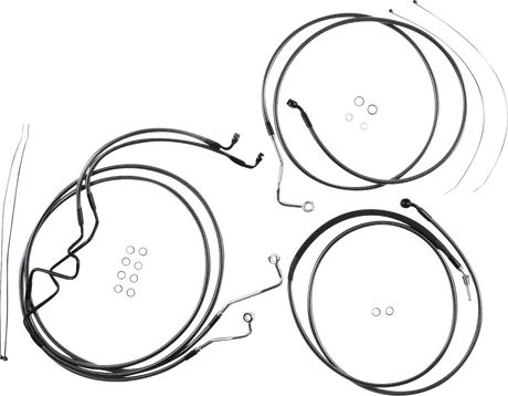 KARBONFIBR Designer Handlebar Installation Kit - 10\" - \'17-\'20 FLHR 2017 - 2020