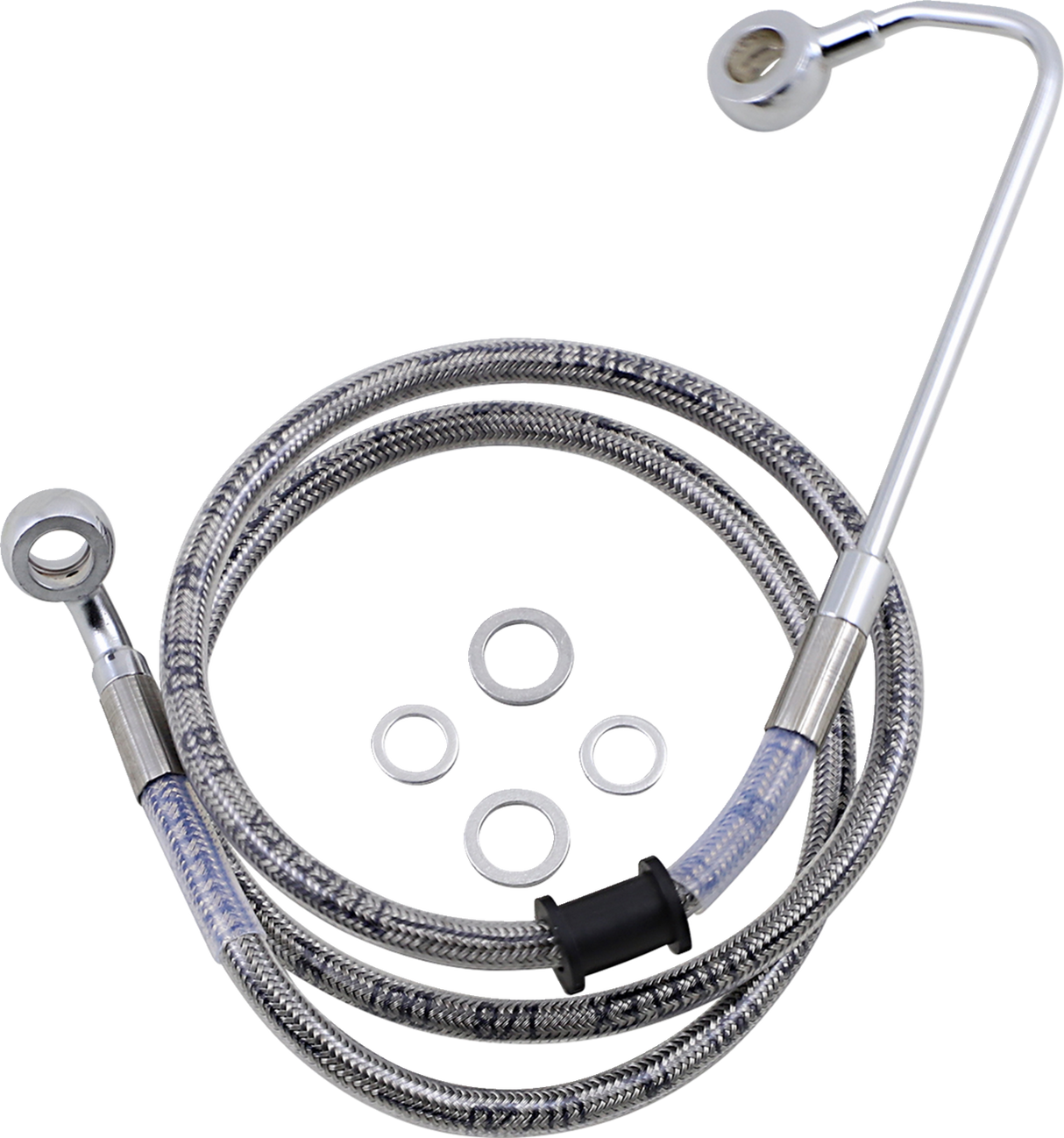 Brake Line - +8\" - Stainless Steel - \'15-\'17 Softail 2015 - 2017
