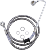 Brake Line - +8\" - Stainless Steel - \'15-\'17 Softail 2015 - 2017