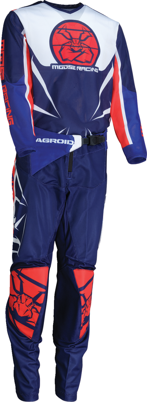 Youth Agroid Mesh Pants - Red/White/Blue - 24