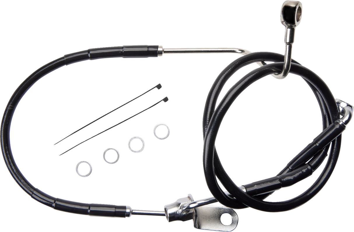Brake Line - Rear - Non-ABS - Black 2011 - 2017