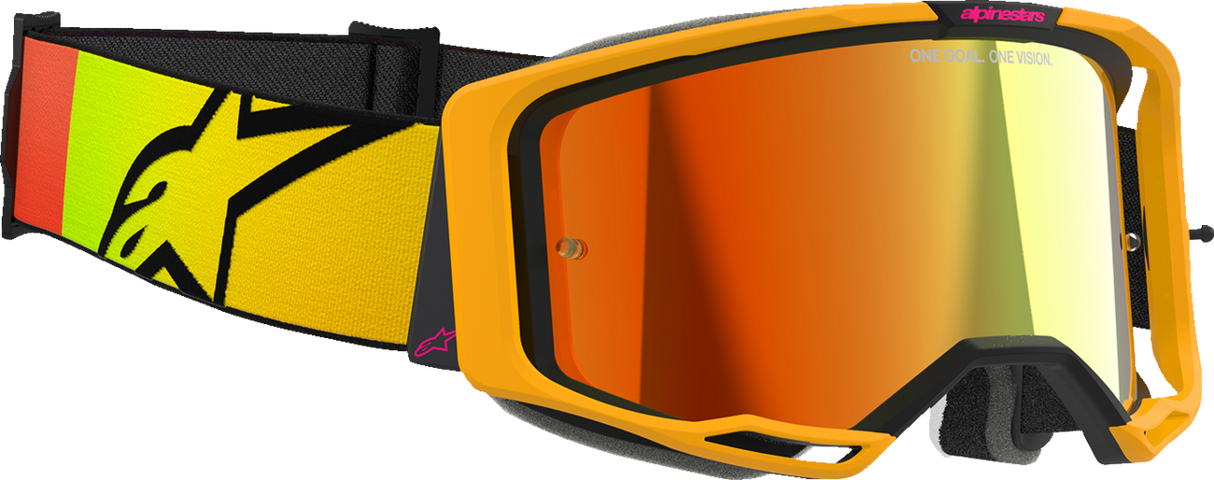 Vision 8 Goggle - Corp - Yellow/Pink - Red Mirror Lens