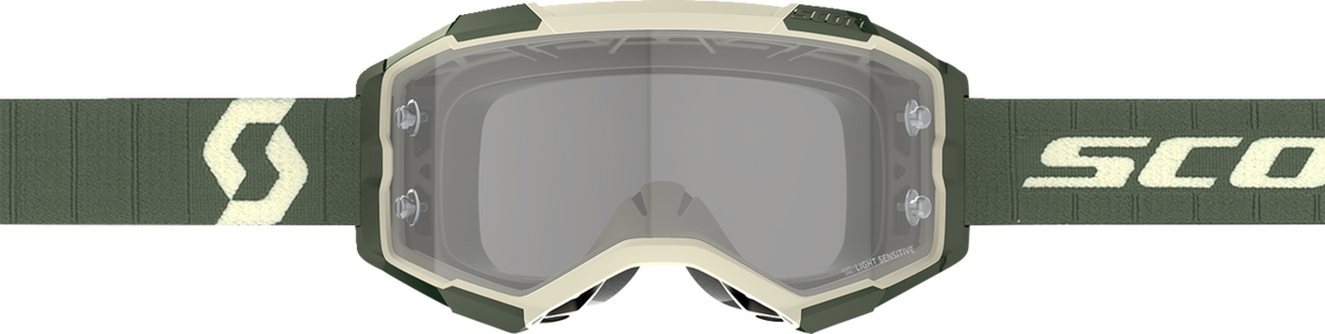 Fury LS Goggle - Kaki Green - Light Sensitive - Gray