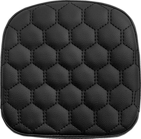 Sissy Bar Pad - Honeycomb - Black Stitching