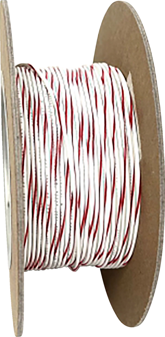 100\' Wire Spool - 20 Gauge - White/Red