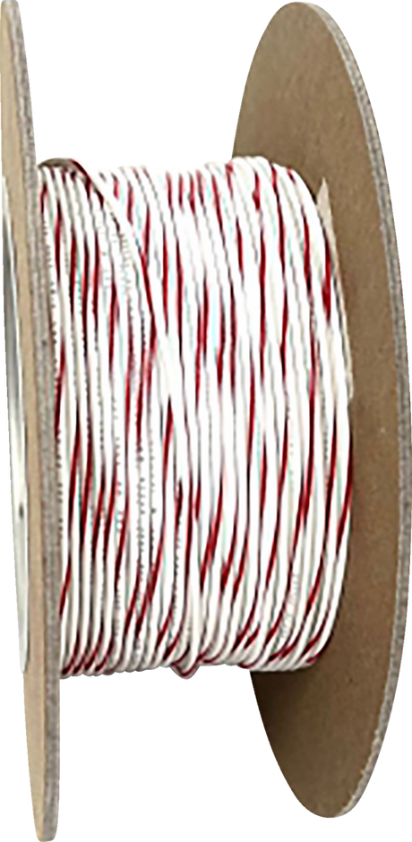 100\' Wire Spool - 20 Gauge - White/Red