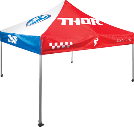 Collapsible Canopy Top - 10\' x 10\' - Red/White/Blue