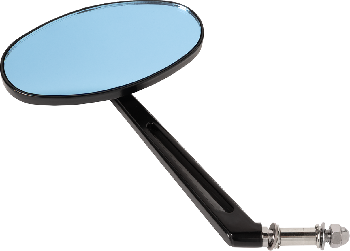 Mirror - Stealth II - Side View - Oval - Black w/Anti-Glare Blue Tint 2022 - 2023