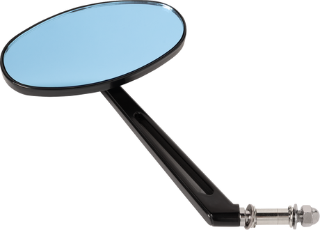 Mirror - Stealth II - Side View - Oval - Black w/Anti-Glare Blue Tint 2022 - 2023