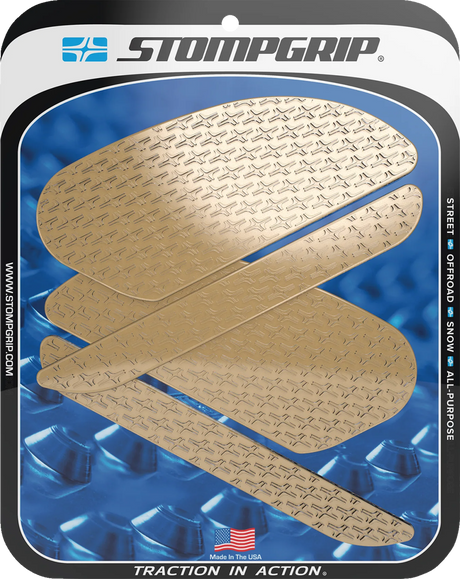 Traction Pad Tank Grips - Icon - Clear - Ninja H2 2015 - 2025