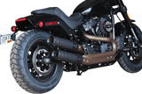 Ceramic Black Grand National Mufflers for Fat Bob 2018 - 2022