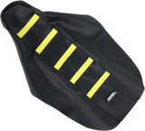 Ribbed Seat Cover - Black Cover/Yellow Ribs - Suzuki 2002 - 2021