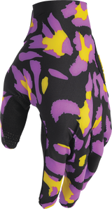 SPORTMODE Cheetah Gloves - Yellow/Purple - XS