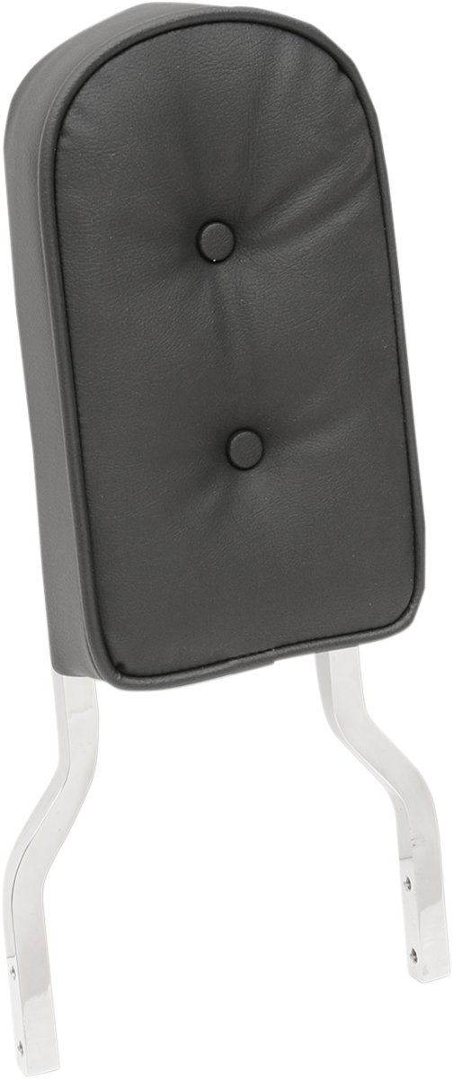 Sissy Bar Pad - Tall - Pillow W/Piping - Black