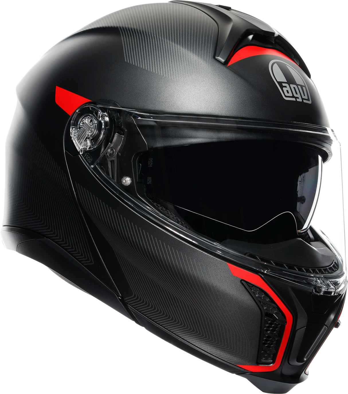 Tourmodular Helmet - Frequency - Matte Gunmetal/Red - Medium