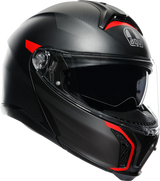 Tourmodular Helmet - Frequency - Matte Gunmetal/Red - Small