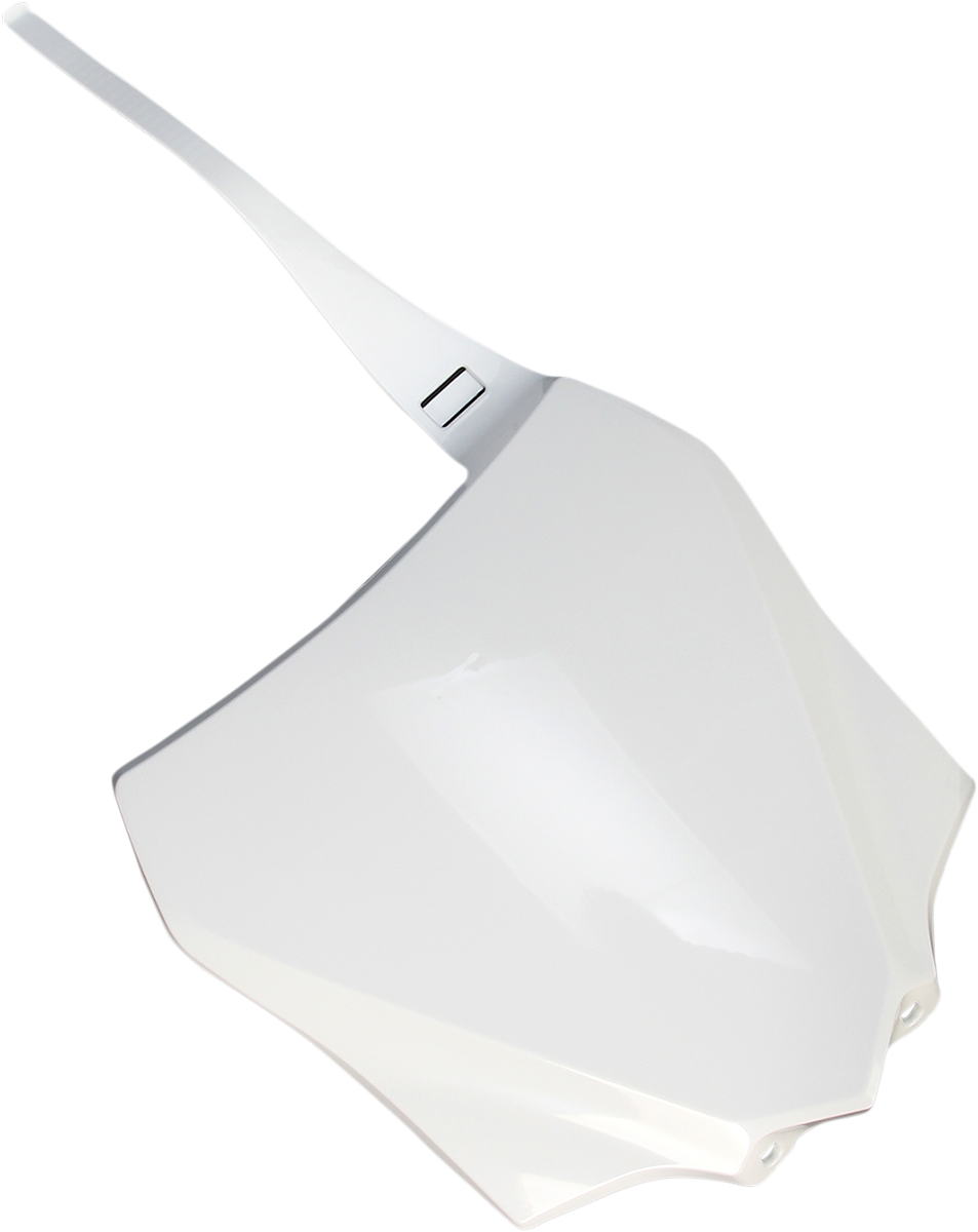 Front Number Plate - White 2014 - 2023