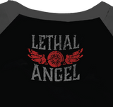 Women\'s Fast & Fearless Raglan Sleeve Shirt - Black/Gray - Medium