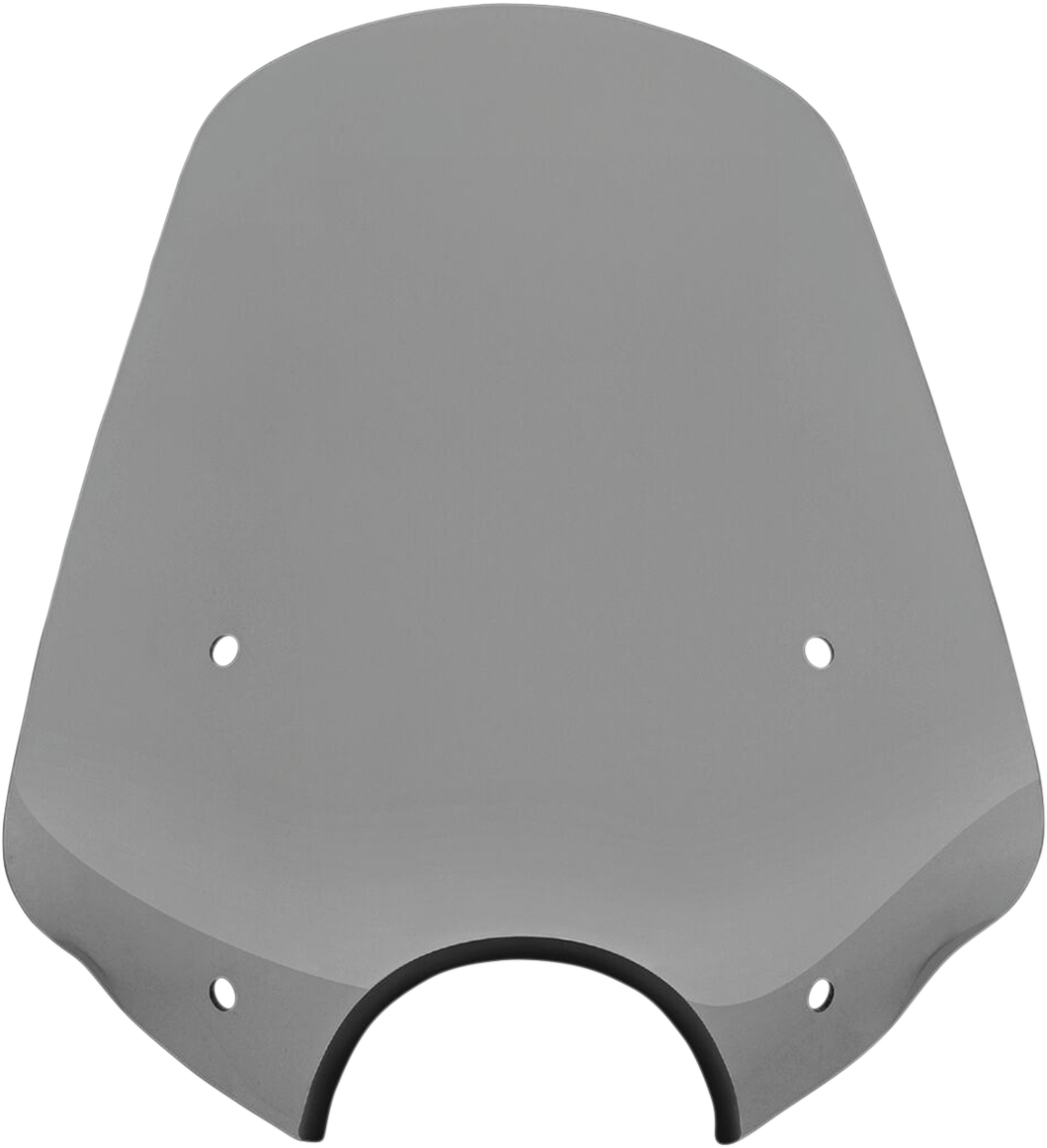 Big Shot Windshield - 7\" Headlight Cutout - Black Smoke