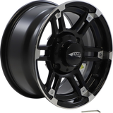Wheel - Roll\'n 104 - Front/Rear - Machined Black - 14x7 - 4/137 - 5+2 1992 - 2020