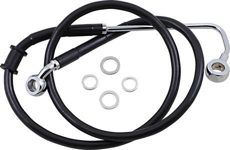 Brake Line - +6\" - Black - \'15-\'17 Softail 2015 - 2017