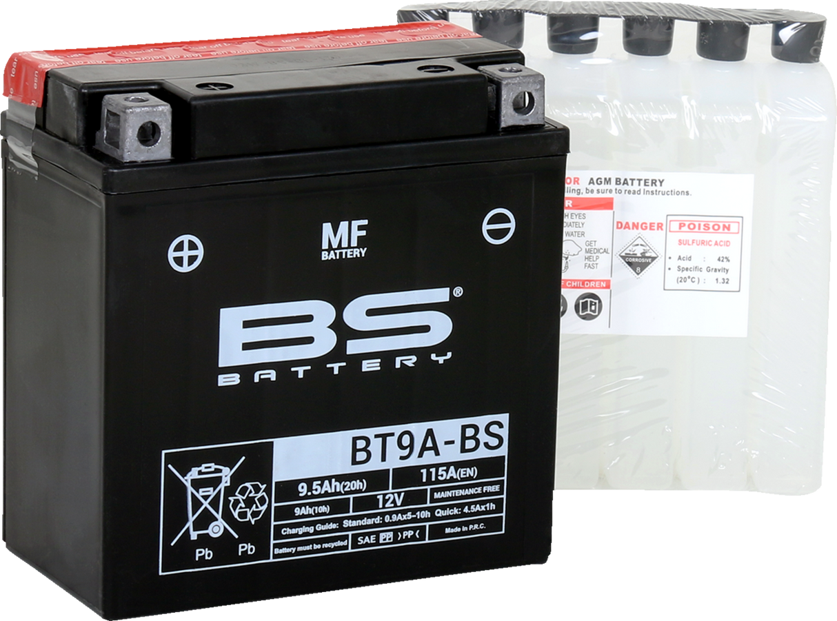 Battery - BT9A-BS (YT) 1969 - 2015