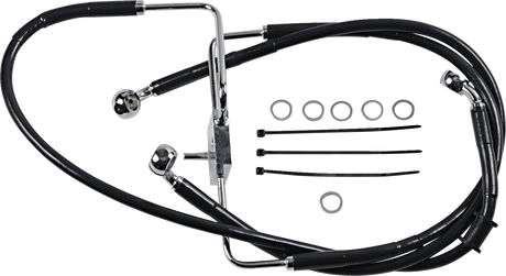 Brake Line - +8\" - Black - XL 2016 - 2020