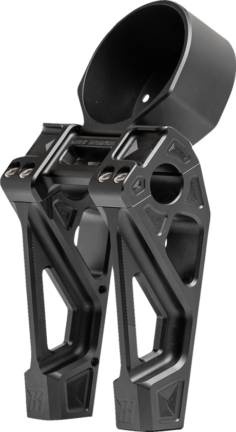 Risers - Fastback - Includes Clamp & Gauge Bracket - 6\" - Black 2022 - 2023