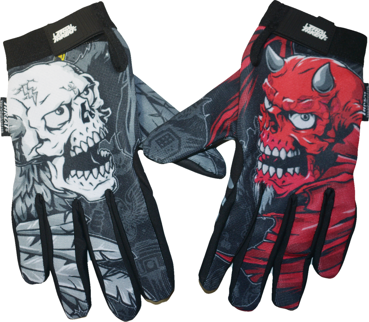 Good N Evil Skulls Gloves - Black - 2XL