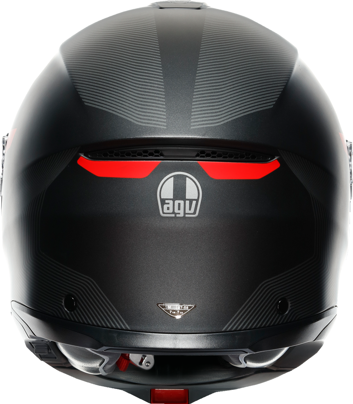 Tourmodular Helmet - Frequency - Matte Gunmetal/Red - Small