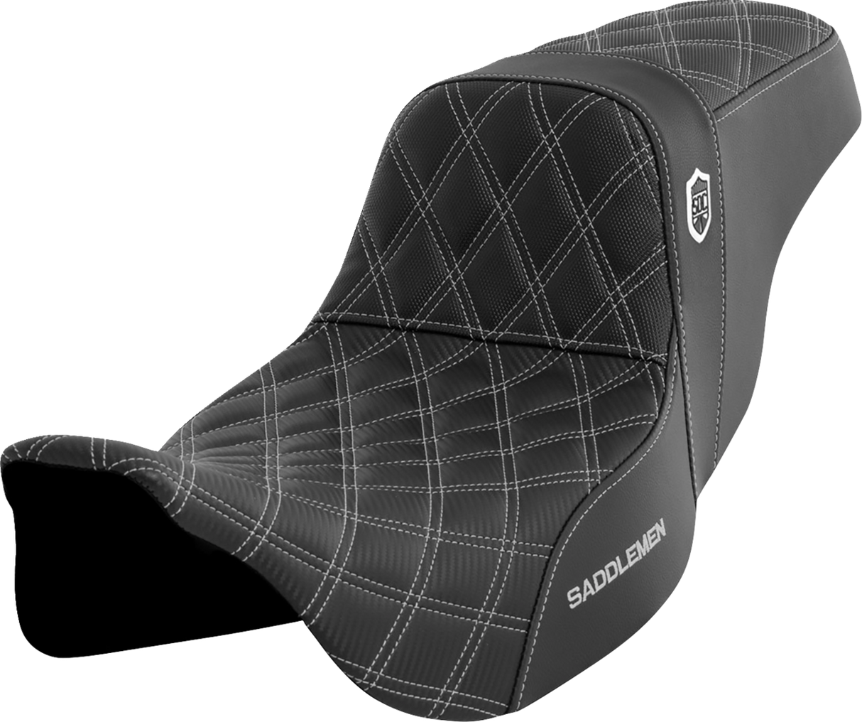 Pro Series SDC Performance Seat - without Backrest - Silver Stitch - FLH/FLT \'08-\'23 2008 - 2023