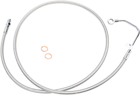 Mid Brake Line - ABS - Polished Stainless 2008 - 2013