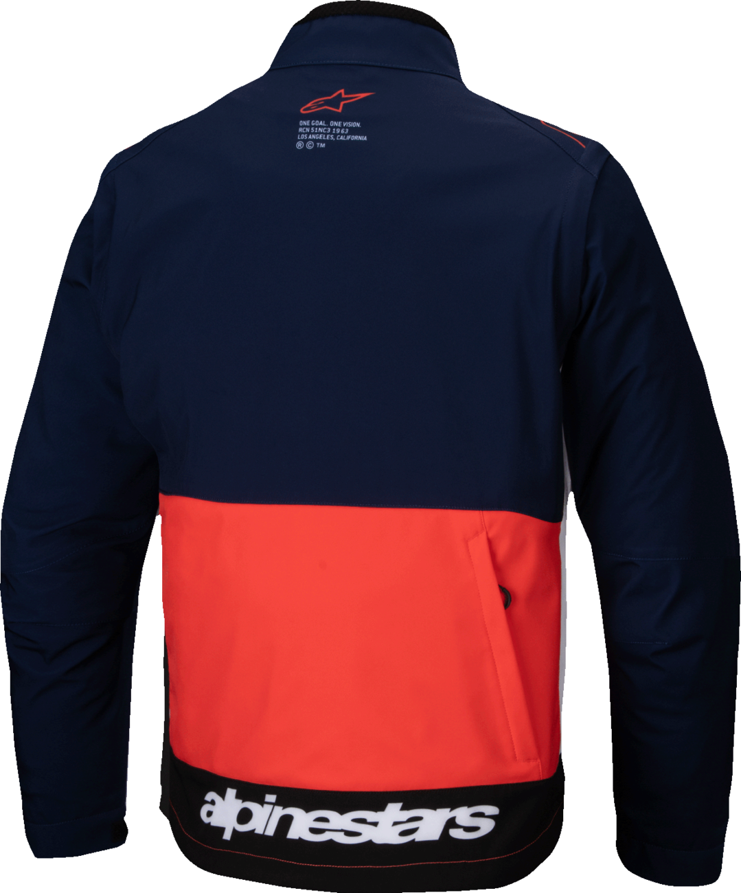 Lite-Dura Softshell Jacket - Navy/Orange/White - Small