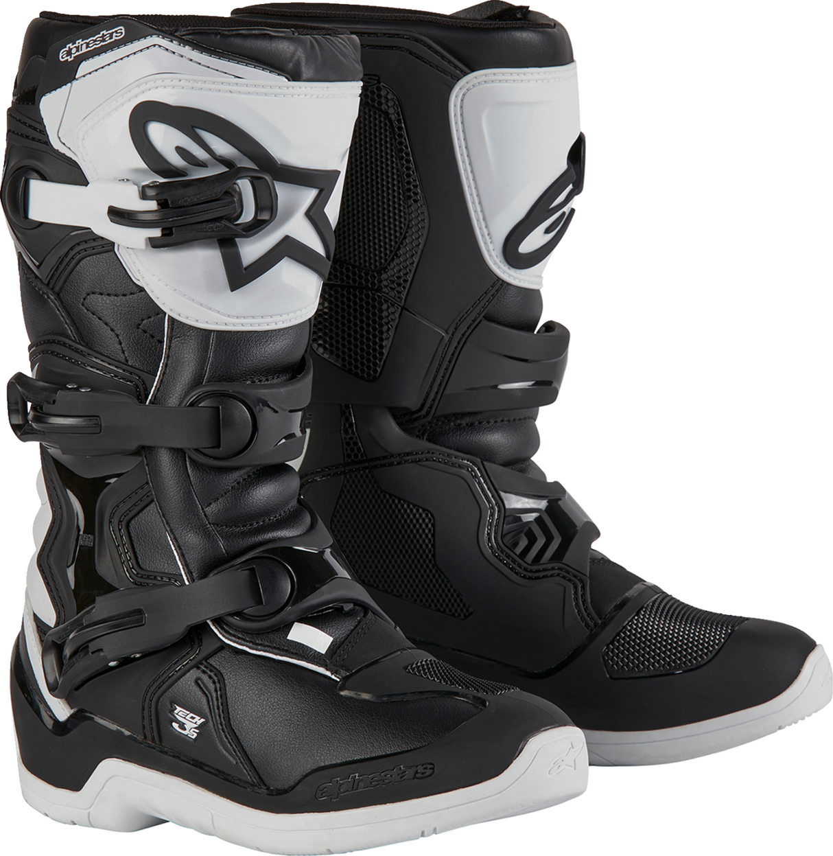Youth Tech3S Boots - Black/White - US 2 / EU 34