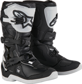 Youth Tech3S Boots - Black/White - US 2 / EU 34